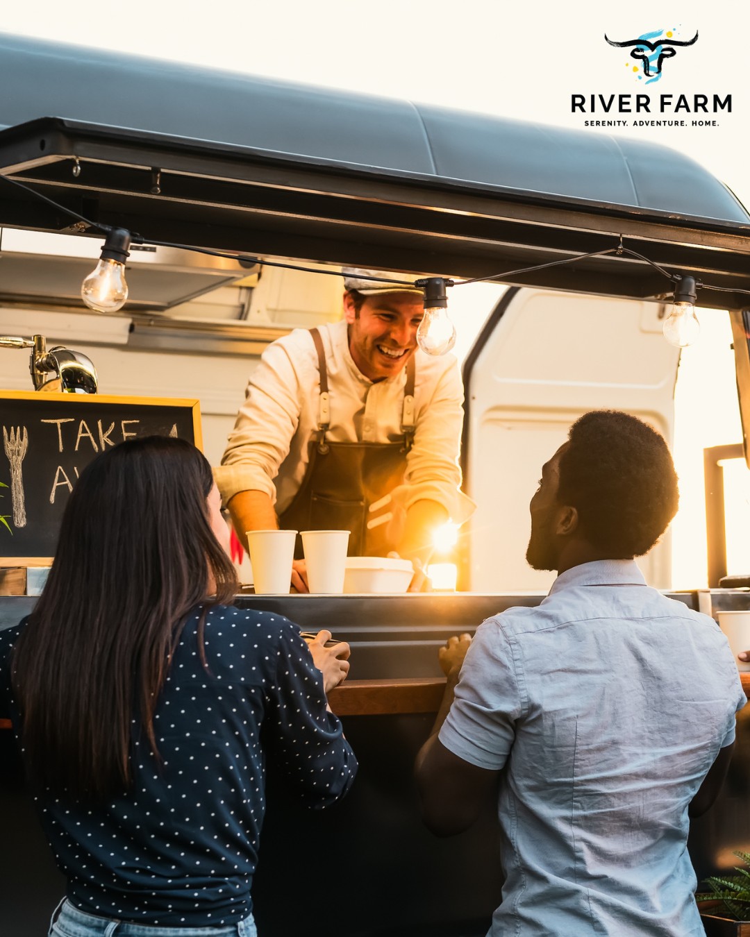 Good food, great vibes, all just steps from home! 🌮 Our future food truck court will bring local flavors, sweet treats, and plenty of spots to gather with friends and neighbors. It’ll be the perfect place to grab a bite, catch up, and savor the moment. Explore our planned community at the link in our bio. #RiverFarm #BeltonTX #BeltonTXRealEstate #BeltonTXNewHomes #BeltonISD #PaintedSteer