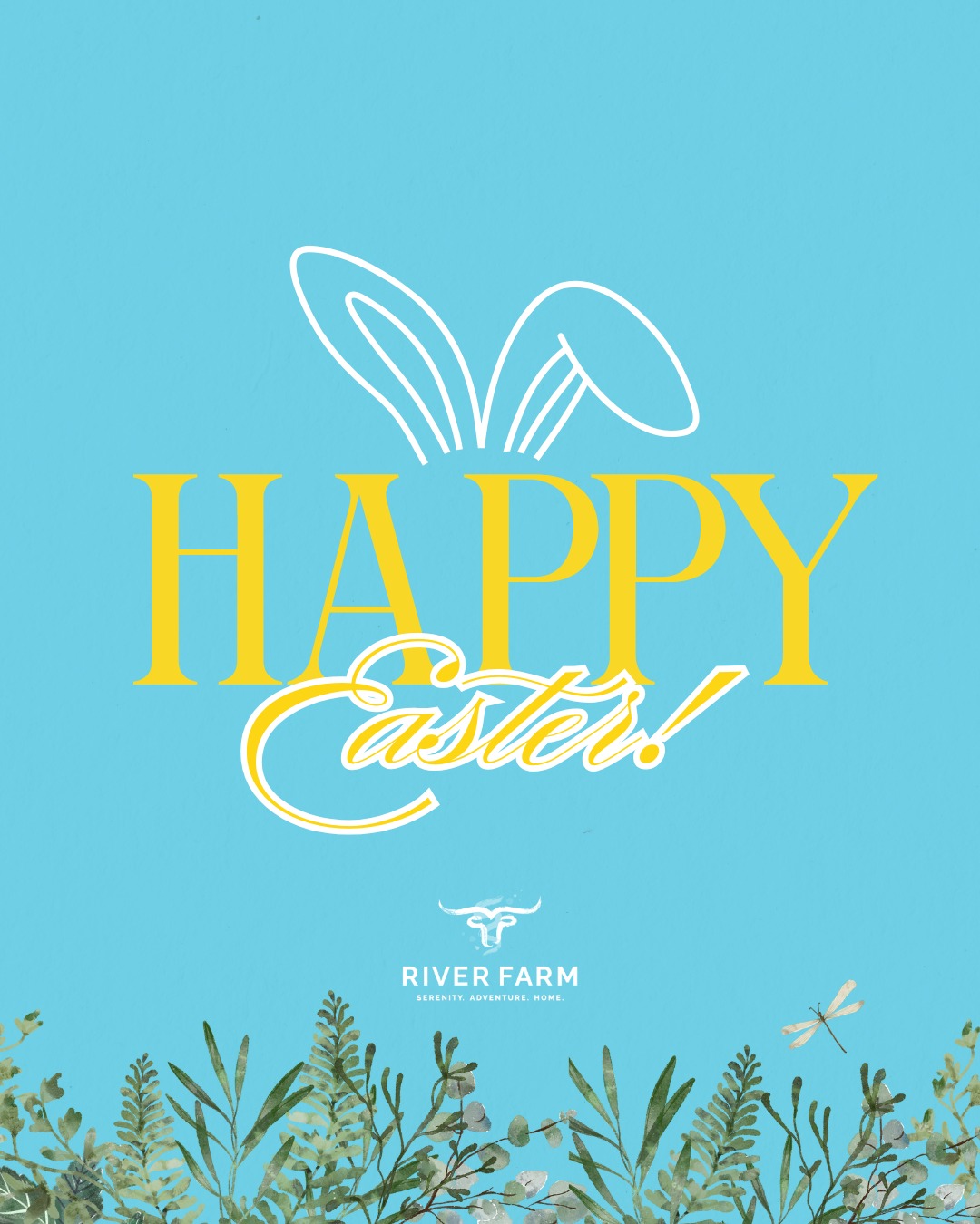 Easter joy is in the air! We hope you are surrounded by love and smiles today.  #RiverFarm #BeltonTX #BeltonTXRealEstate #BeltonTXNewHomes #BeltonISD #PaintedSteer #Easter